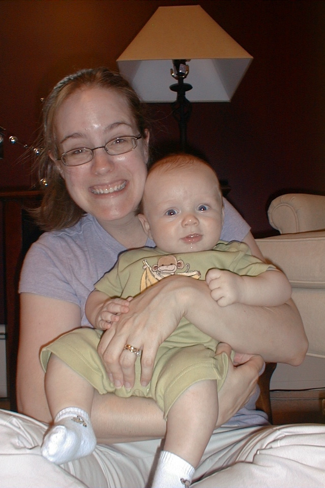 Cute baby (with funny looking mom)!