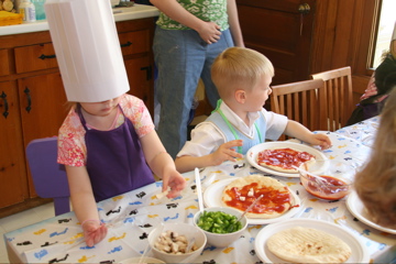 Birthday pizza party!