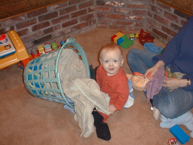 9 Months old and I can already do laundry!