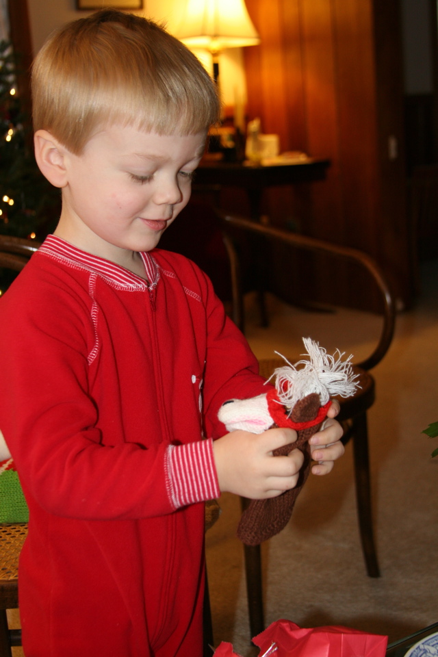 Xmas Morning - the stocking