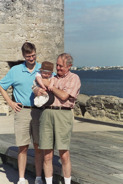 Checking out the fort at St. Augustine, FL