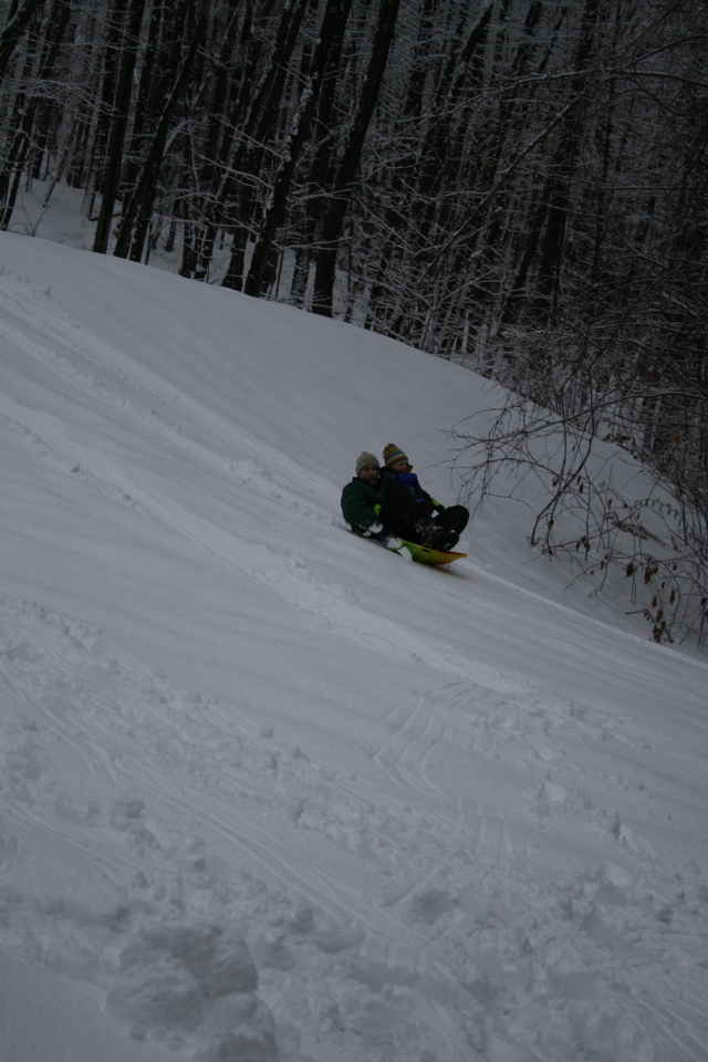 First Sled Ride