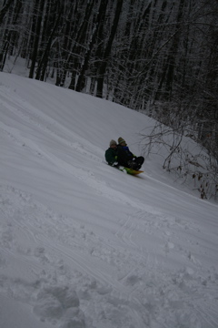 First Sled Ride