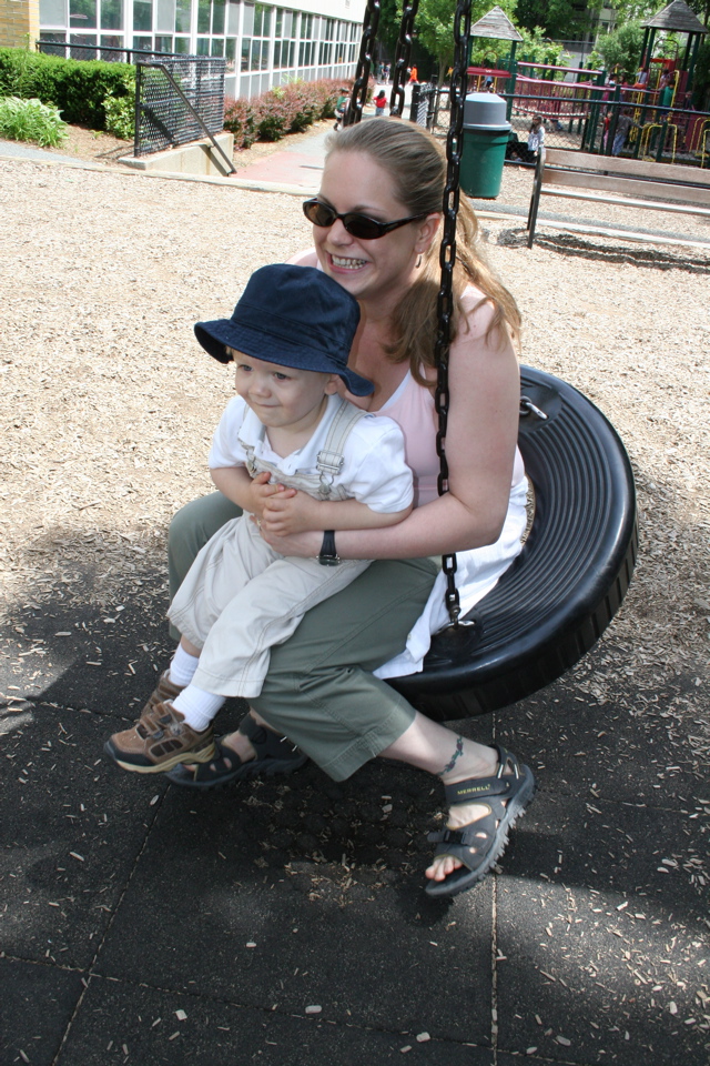 Swinging with Auntie Erin