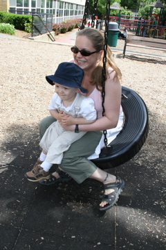 Swinging with Auntie Erin